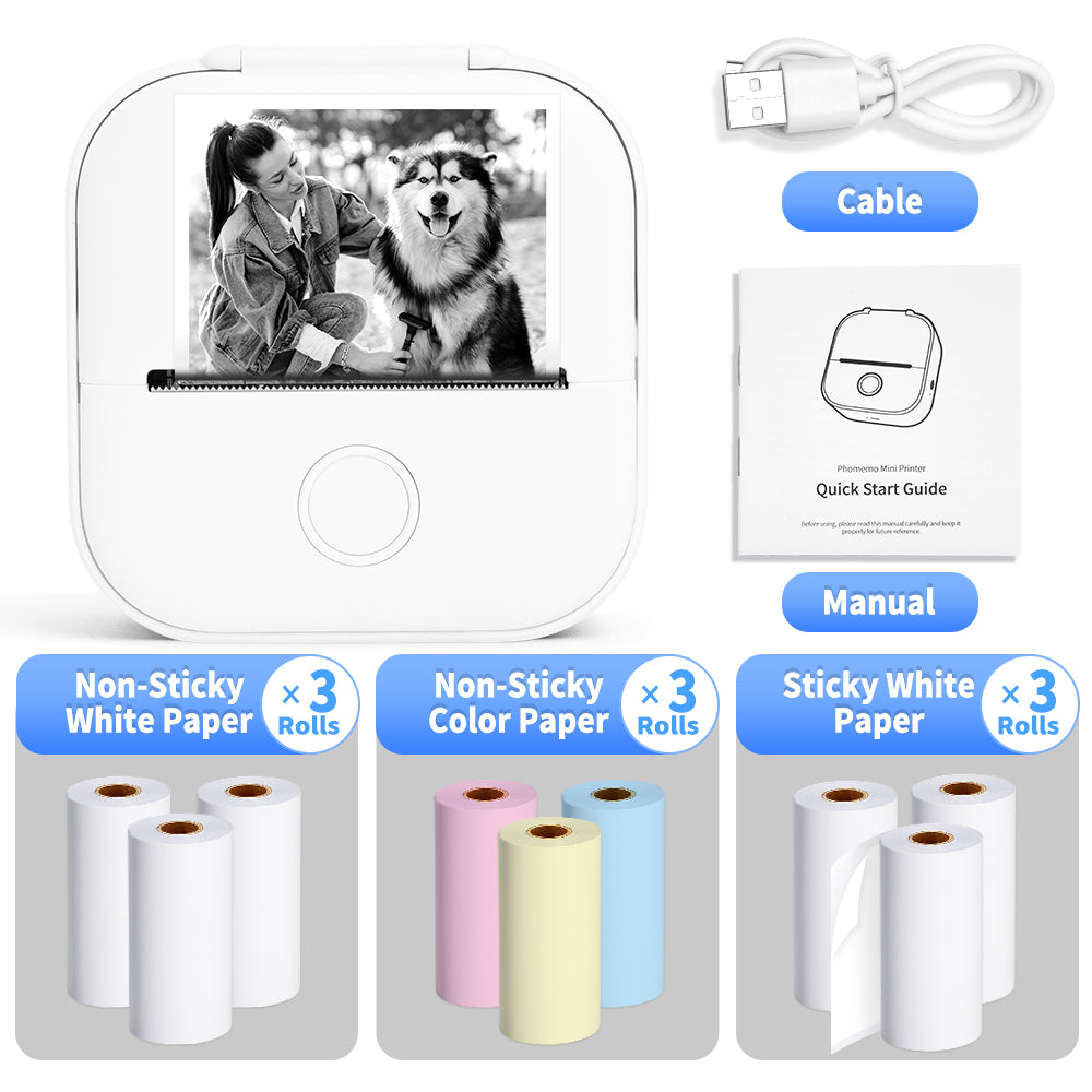 Mini Portable Printer Phomemo T02