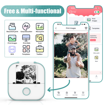 Mini Portable Printer Phomemo T02